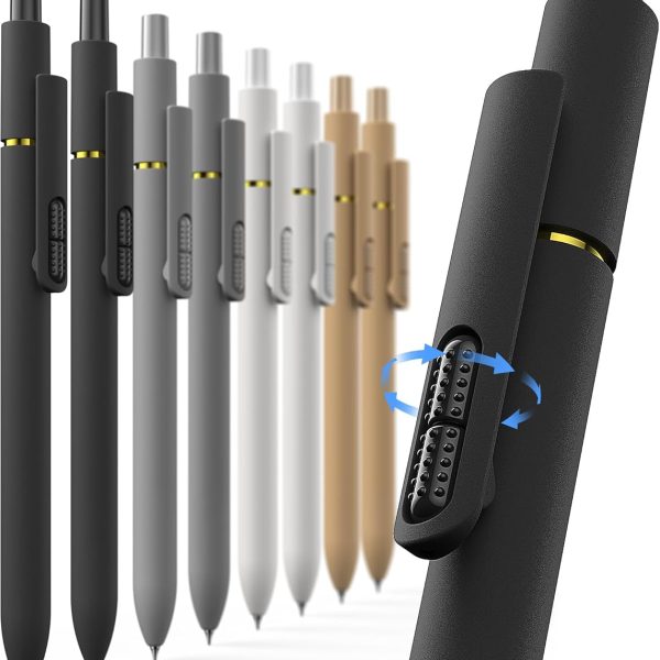 Quick-drying fine-tip office gel pen with smooth black ink