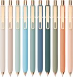 Fine-tip business gel pen with gold-tone clip